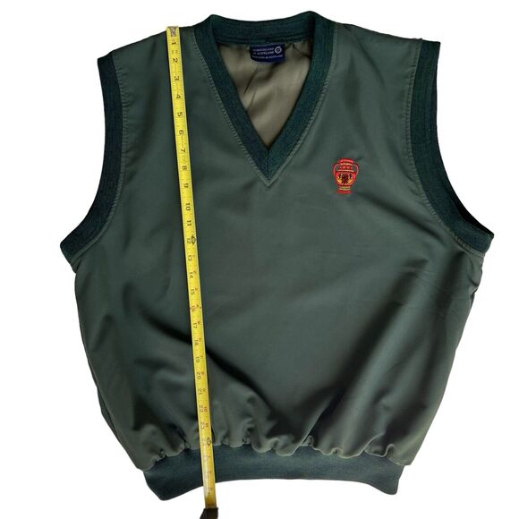 Sunderland Of Scotland Green Vest  Mens Large Naples Nat’l Pullover Windbreaker - Picture 8 of 15